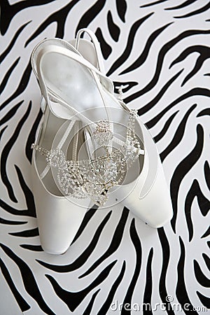 Bridal Shoes Stock Photo