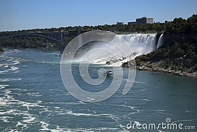 BRIDAL VEIL FALLS NIAGARA FALLS Editorial Stock Photo