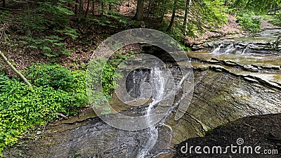 Bridal Veil water falls in Cuyahoga valley, Ohio Stock Photo