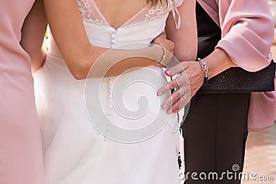 Bride in gown Stock Photo
