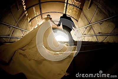 Bride and groom Stock Photo