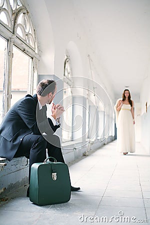 Bride and groom Stock Photo