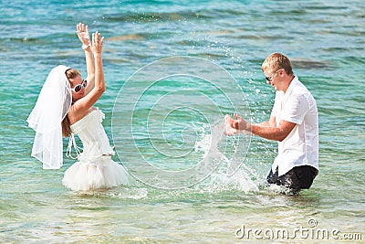 Bride and groom Stock Photo