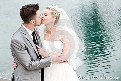 Bride and groom Stock Photo