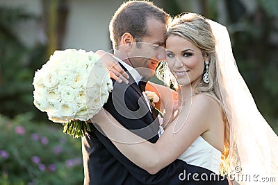 Bride and groom Stock Photo