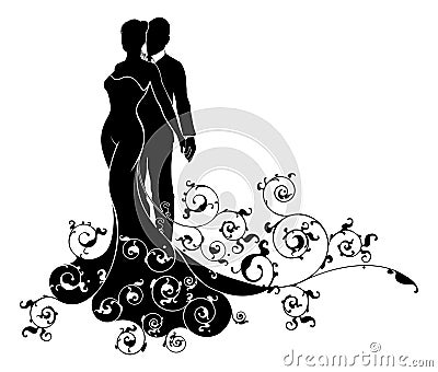 https://thumbs.dreamstime.com/x/bride-groom-abstract-wedding-silhouette-design-couple-husband-wife-white-bridal-dress-gown-floral-73405202.jpg