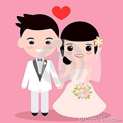 Bride and groom Stock Photo