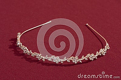 Bride hair accessory Stock Photo