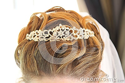 Bride hair Stock Photo