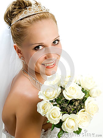 Bride portrait Stock Photo