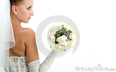 Bride portrait Stock Photo