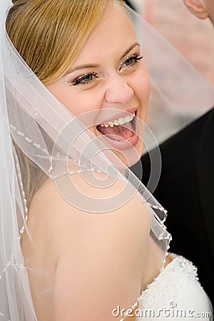 Bride portrait Stock Photo