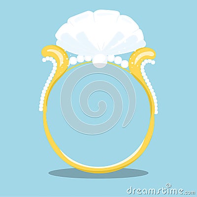 bride ring 24 Vector Illustration