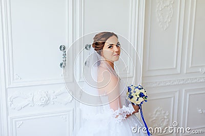 The bride vintagey white Studio Stock Photo