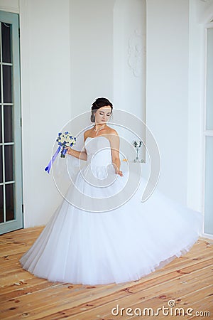 The bride vintagey white Studio Stock Photo