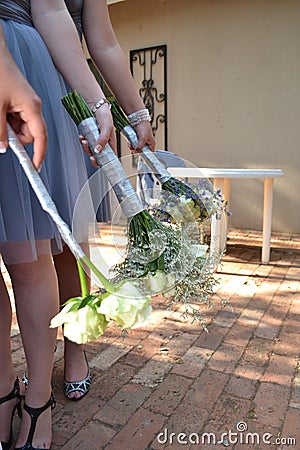 Bridesmaids Flowers Stock Photo