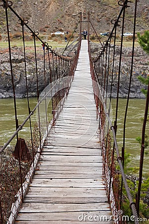 On the bridge. Stock Photo