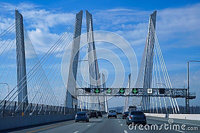 Modern highway bridge Stock Photo