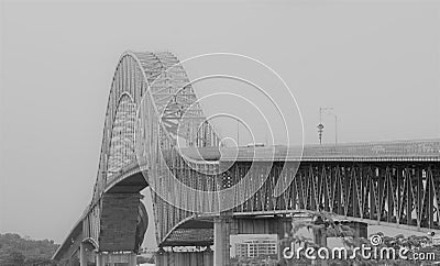 Bridge of the Americas Panama Stock Photo