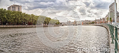 Bridge of the Arches connecting Rue LÃ©opold to Rue Saint-Pholien on the Outremeuse Island Stock Photo