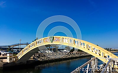 Bridge in Aveiro Editorial Stock Photo
