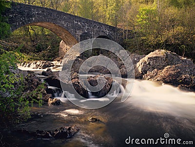 Bridge of Balgie, glen Lyon, Perthshire Stock Photo