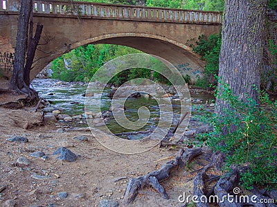 Bridge in Bariloche Stock Photo