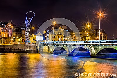 Belfast bridge Editorial Stock Photo