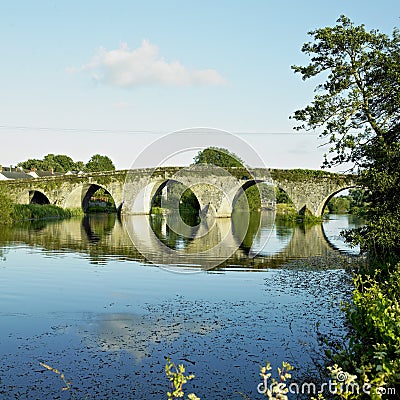 bridge, Bennettsbridge, County Kilkenny, Ireland Stock Photo