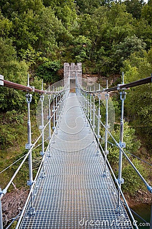 Bridge in Congost de Mont-rebei , Spain Stock Photo