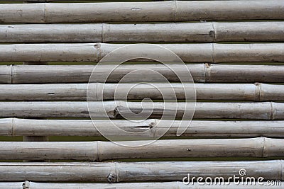 Bridge for corridors made of bamboo.bamboo texture background Stock Photo