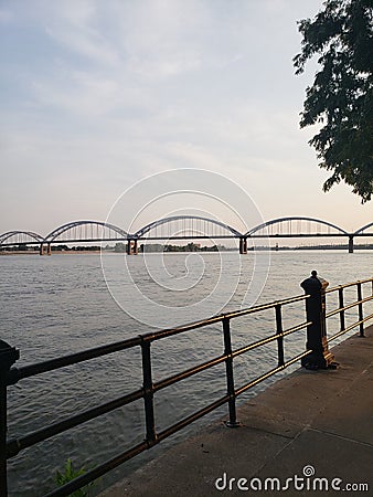 Bridge at Dusk Stock Photo