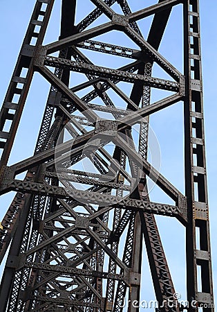 Bridge Girders Stock Photo