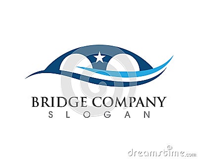 Bridge icon vector illustration Logo Vector Illustration