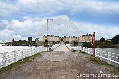 Suomenlinna bridge Stock Photo