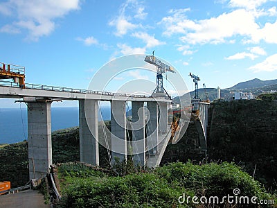 Bridge La Palma north side Stock Photo