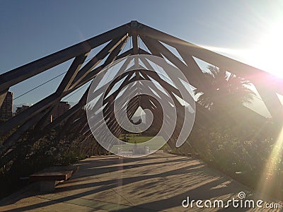 Bridge in las condes in santiago Chile Stock Photo