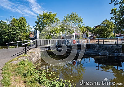 Bridge on the Leeds Liverpool Canal Maghull May 2020 Editorial Stock Photo
