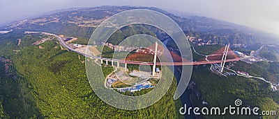 Bridge Liuguang of Guizhou Stock Photo