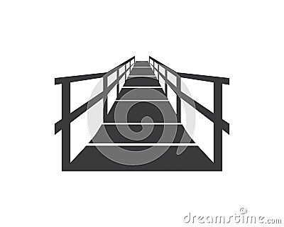 Bridge logo template Vector Illustration