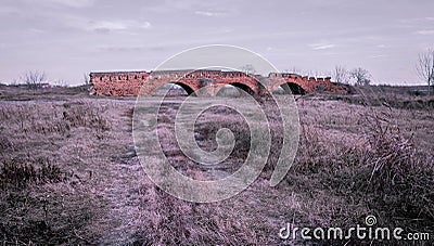 Bridge of Maria Theresa, it is associated with the reign of the Austro-Hungarian monarchy, 18 century, Plocica village, Serbia Stock Photo