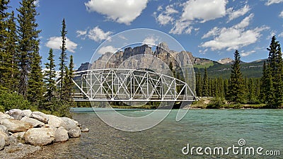 Bridge over the river Stock Photo