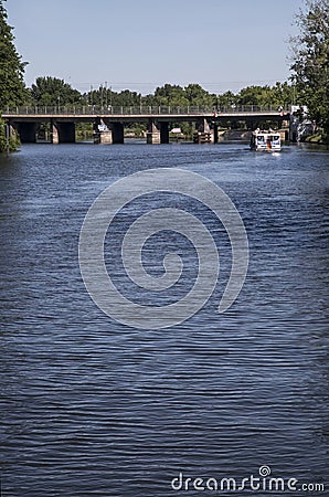 Bridge over the river Stock Photo