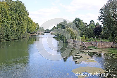 River Loire at La Fleche Stock Photo