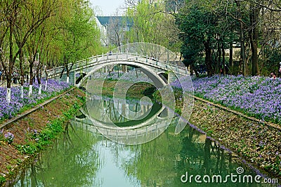 The bridge and river Stock Photo