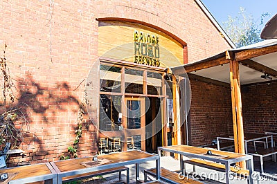 Bridge Road Brewers craft brewery in north eastern Victoria. Editorial Stock Photo
