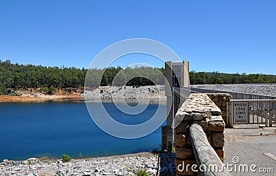 Bridge at Serpentine Dam Stock Photo