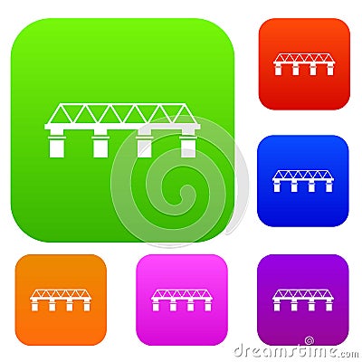 Bridge set collection Vector Illustration