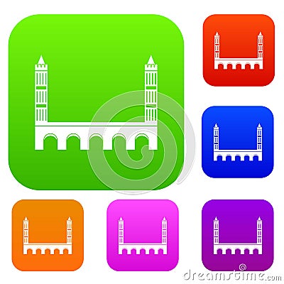 Bridge set collection Vector Illustration