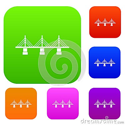 Bridge set collection Vector Illustration